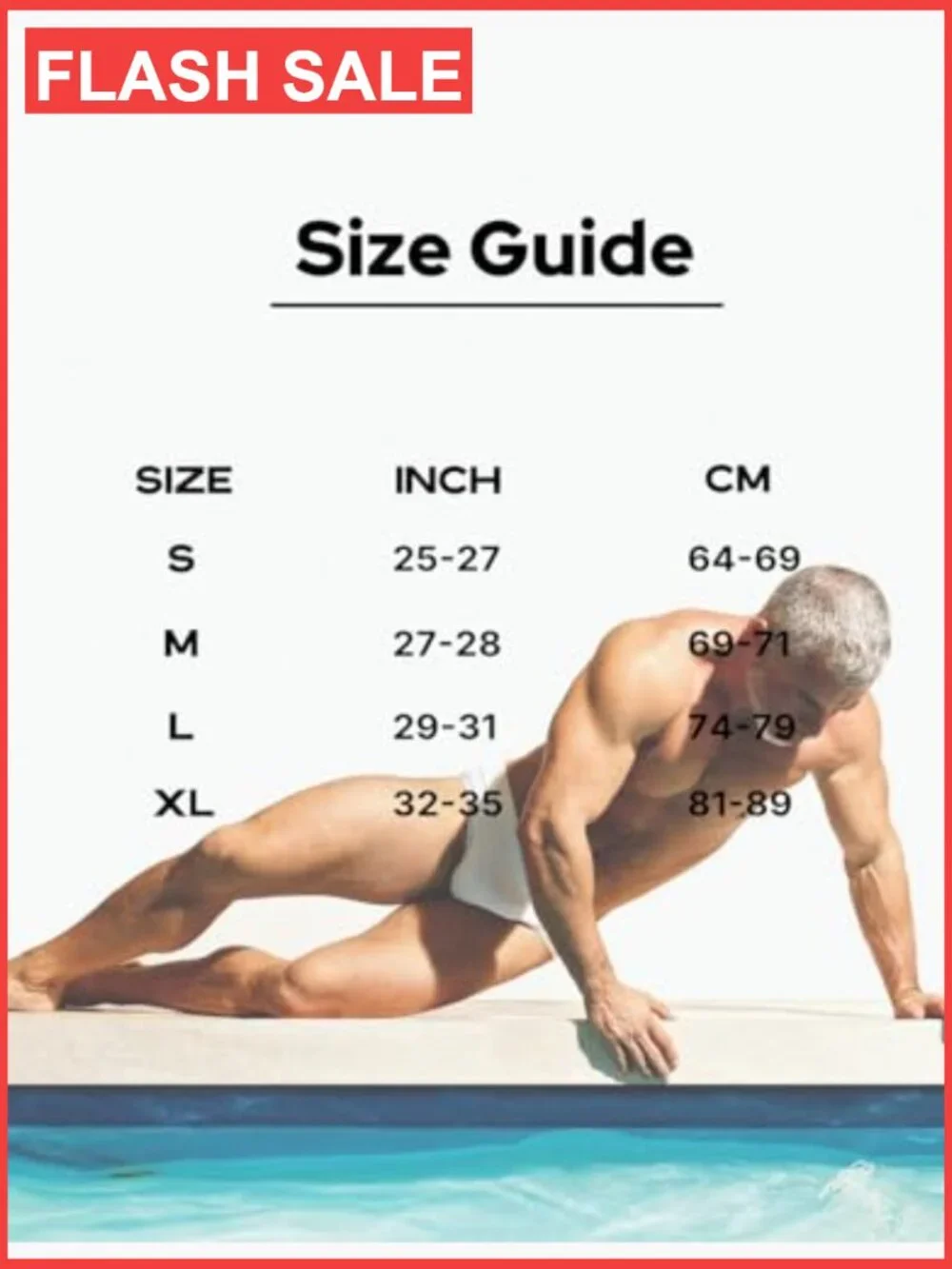 Men's Swim Briefs Drawstring Quick-Dry Mid Rise Form-Fit UPF 20
